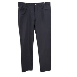 Prada Black Wool Mohair Trousers Straight Leg Size 54 (IT) Waist 38" Inseam 34"‎